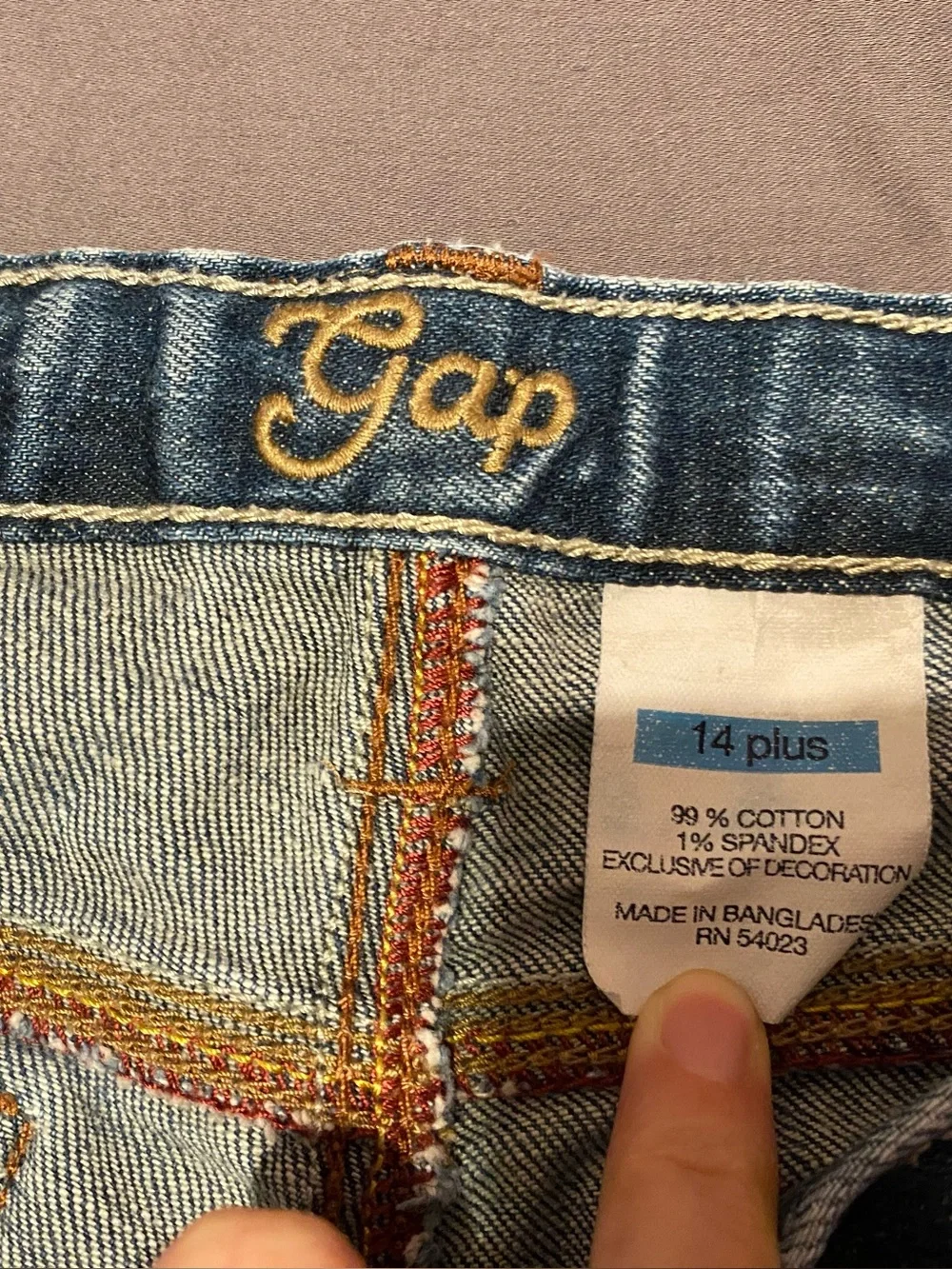 GAP denim jeans shorts, girls size 14 plus